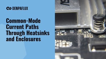 aluminium heatsink and spring-loaded fastener on a populated PCB
